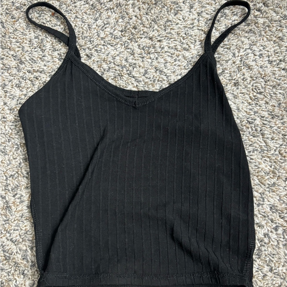 Black tank top